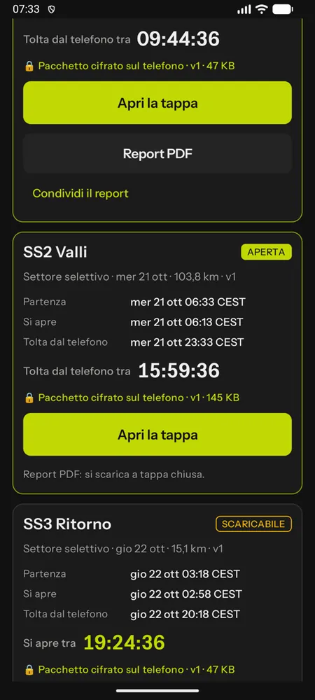 La riga Report PDF: si scarica a tappa chiusa