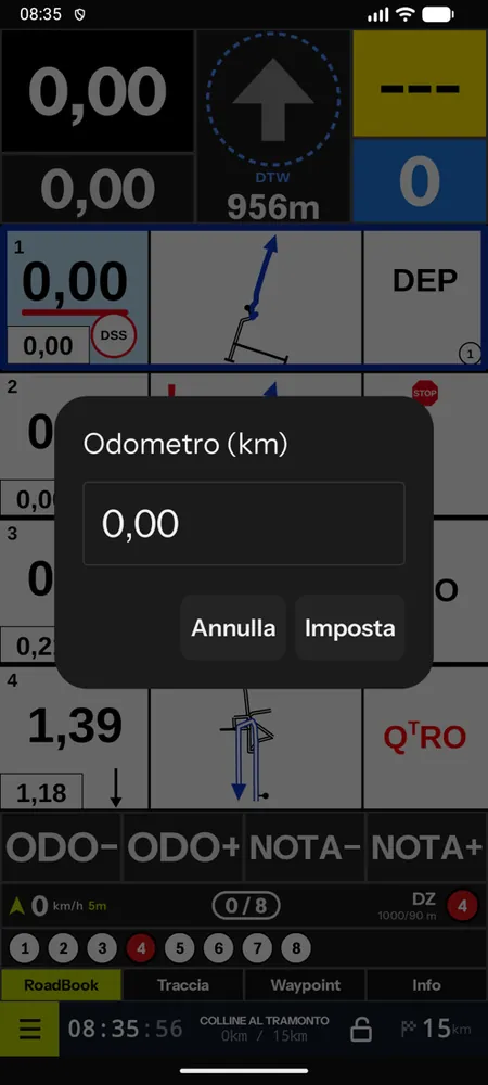 Il tastierino per scrivere il valore del totale